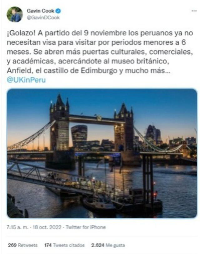 Reino Unido visa peruanos