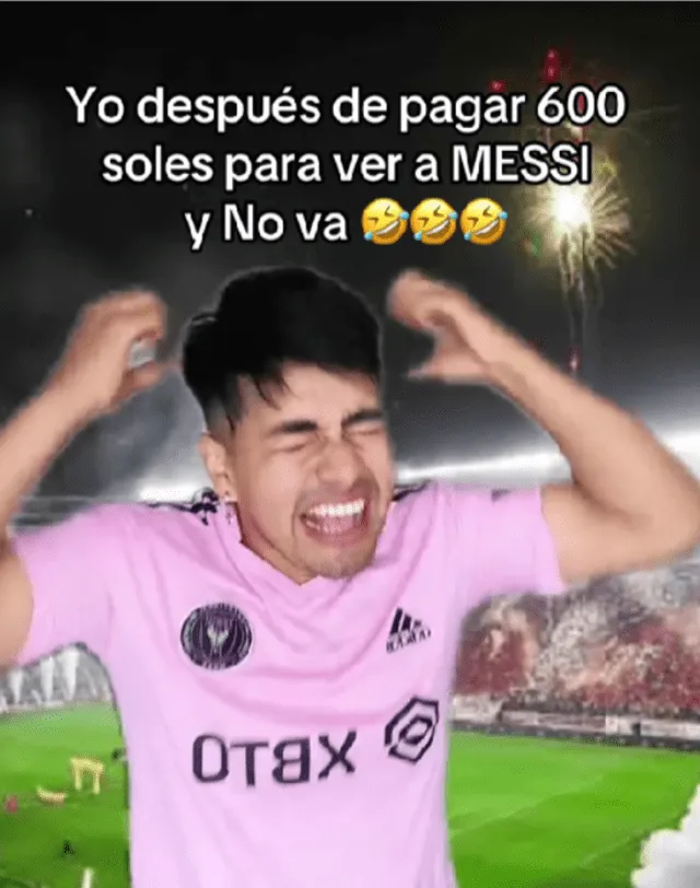  Meme que dejó el partido entre la U y el Inter de Miami. Foto: TikTok/@educlips22   