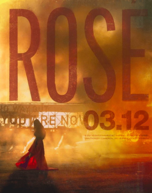 Banner promocional de Rosé de BLACKPINK. Foto: YG