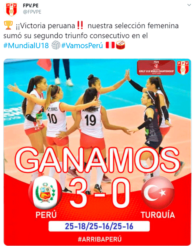 Perú venció a Turquía