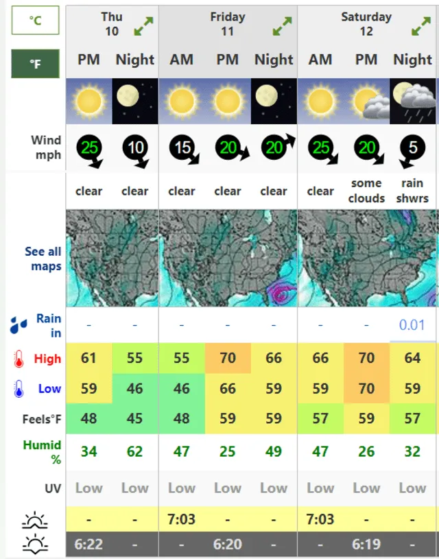 Clima en Nueva York HOY, viernes 11 de octubre de 2024. Foto: Weather Forecast<br> Clima en Nueva York HOY, viernes 11 de octubre de 2024. Foto: Weather Forecast<br>