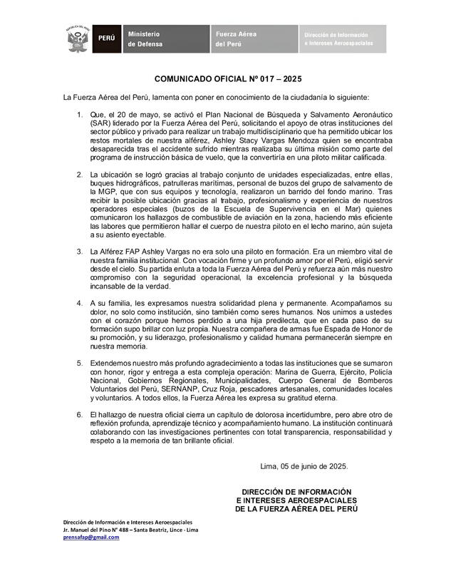 Comunicado oficial de la FAP. Foto: FAP Comunicado oficial de la FAP. Foto: FAP