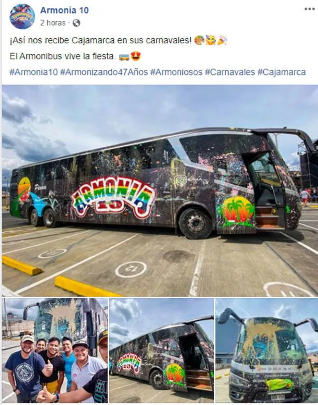 Armonía 10 llega a los carnavales de Cajamarca