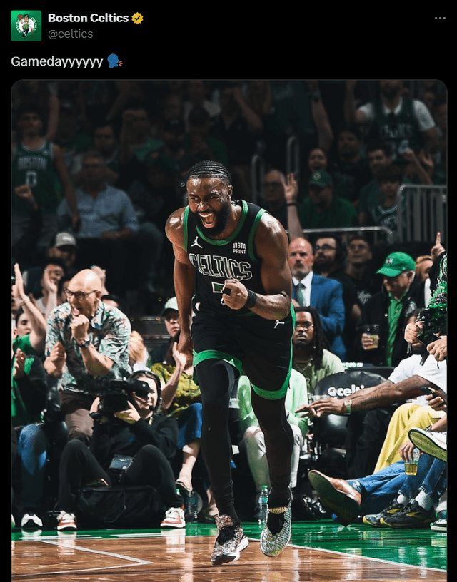 ¡Game day! Los Celtics quieren poner la serie 3-0 a su favor. Foto: Celtics   