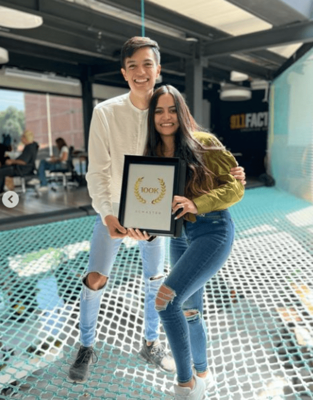  Daniel Zárate y Paola Ferrer ya ganaron más de 100.000 dólares en su carrera como empresarios digitales. Foto: Instagram @soy_zarate   