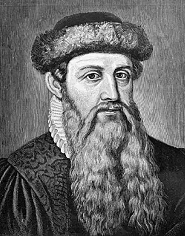 Johannes Gutenberg. Foto: Difusión. Johannes Gutenberg. Foto: Difusión.