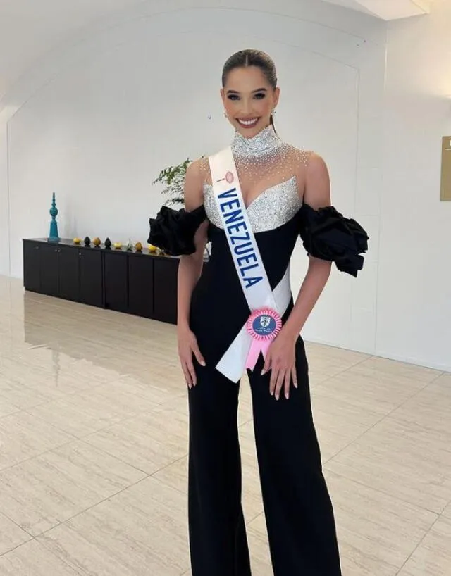  Andrea Rubio busca la novena corona para Venezuela en el Miss International 2023. Foto: Andrea Rubio/IG<br><br>    