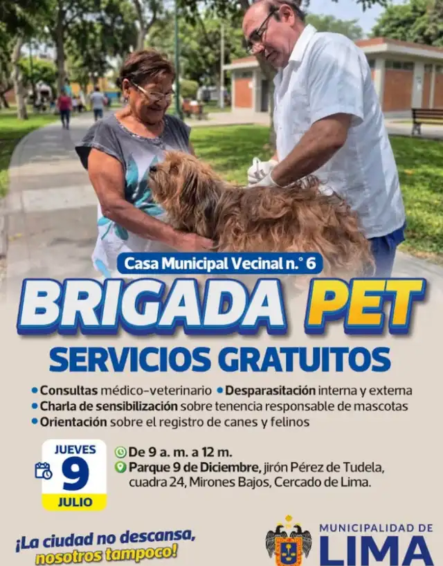 Municipalidad de Lima, campaña veterinaria gratis Municipalidad de Lima, campaña veterinaria gratis