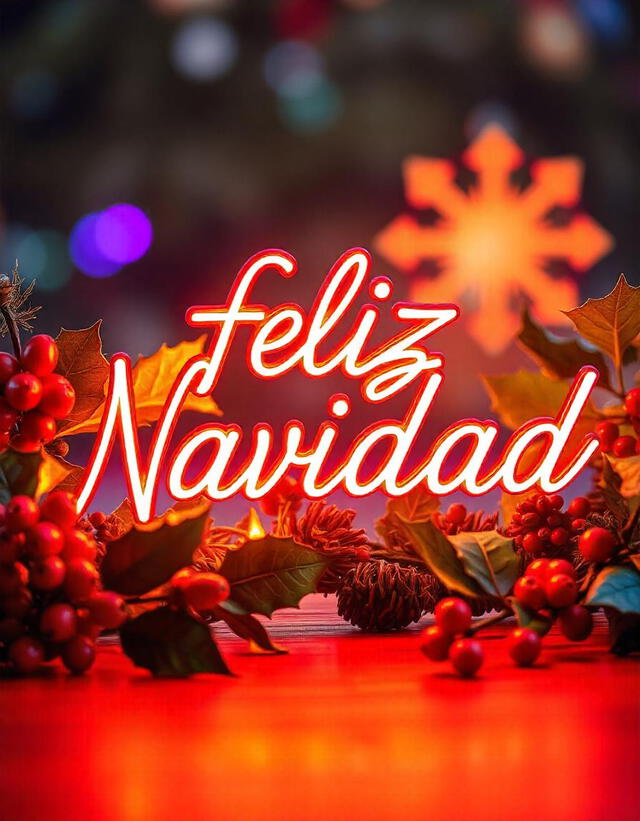  Celebra la llegada de la Navidad enviando hermosas postales. Foto: IA    