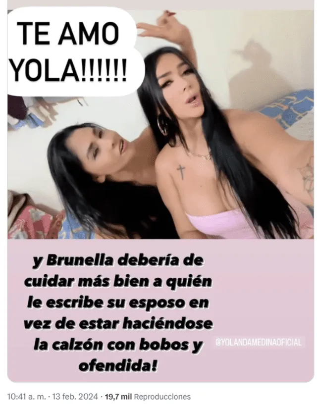 Pilar Gasca defendió a Yolanda Medina tras cuestionamientos de Brunella Horna. Foto: captura/Pilar Gasca/Instagram   