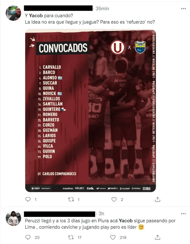 Universitario vs Carlos Stein: Claudio Yacob tendencia