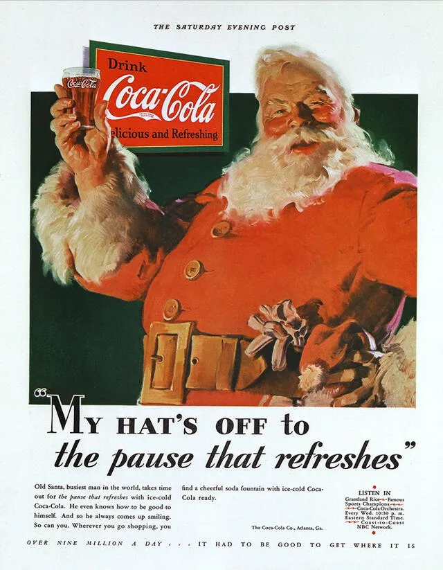 Papá Noel, Santa Claus, Coca Cola