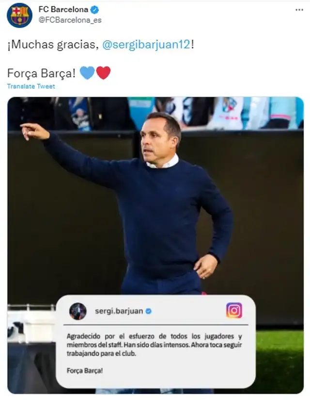 Foto: Captura FC Barcelona/Twitter Foto: Captura FC Barcelona/Twitter