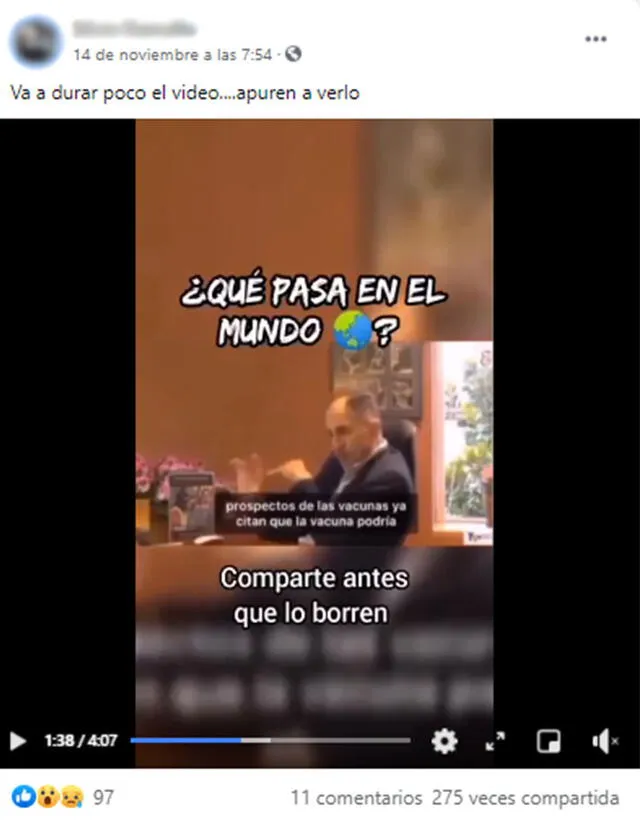 Pedro Varela expone en el Video. Foto: captura en Facebook.