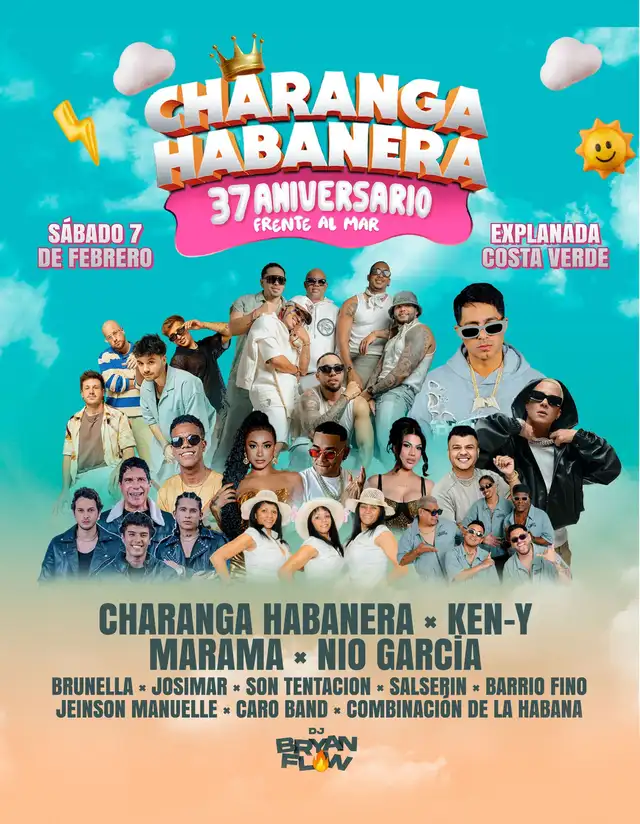 El concierto de La Charanga Habanera contará con artistas invitados que acompañarán a la orquesta durante la noche. Foto: difusión. El concierto de La Charanga Habanera contará con artistas invitados que acompañarán a la orquesta durante la noche. Foto: difusión.