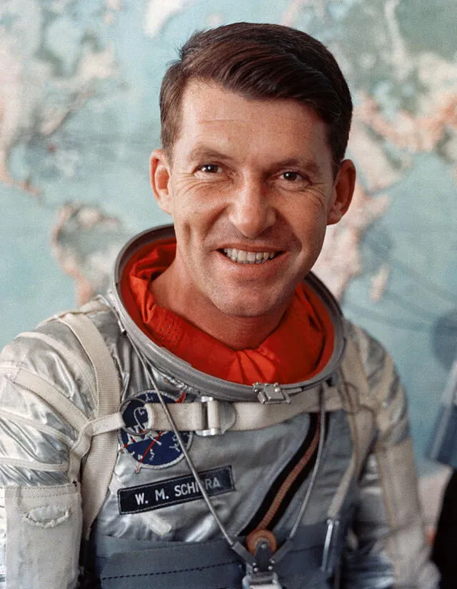 Walter Marty Schirra, Jr. pasó un total de 295 horas y 15 minutos en el espacio. Foto: NASA