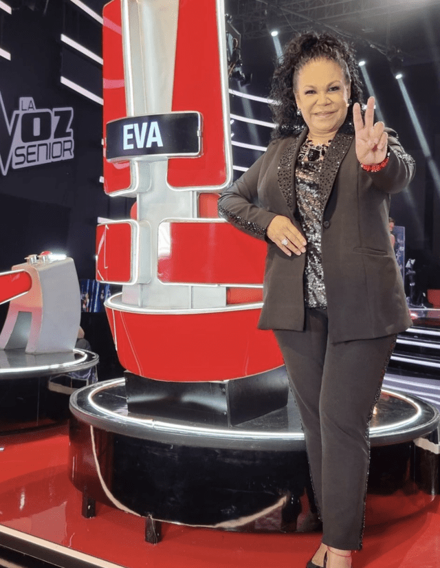 Eva Ayllón es entrenadora en La voz kids 2021