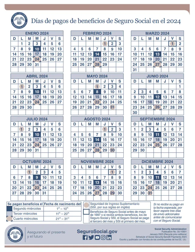 Seguro Social 2024: conoce el calendario de pagos de junio en Estados Unidos