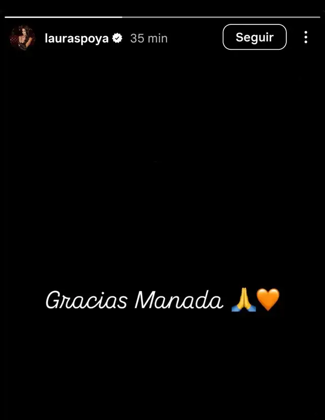 Laura Spoya agradeció a seguidores. Foto: Instagram   