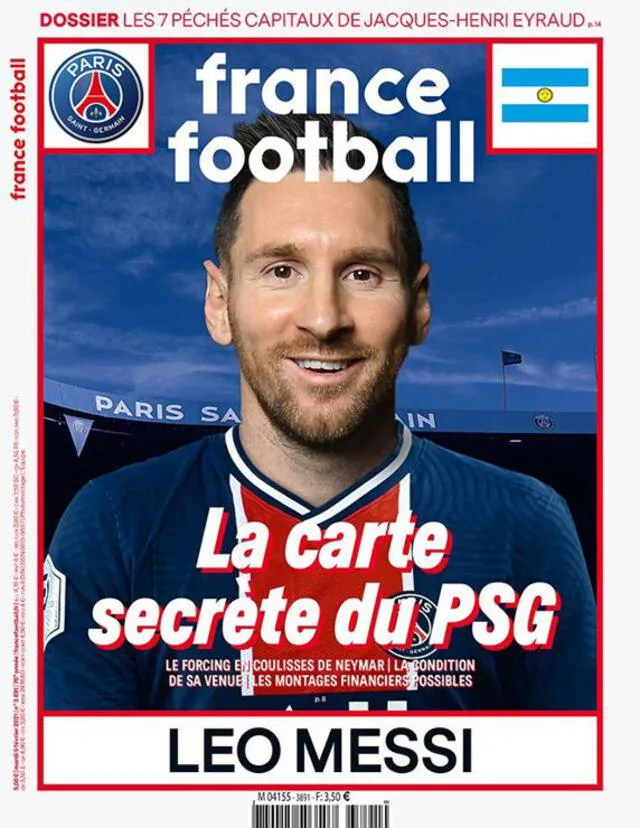 Última portada de la revista francesa. Foto: France Football