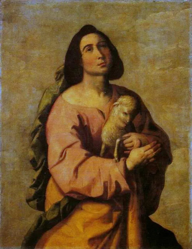 Santa Inés de Poitiers.