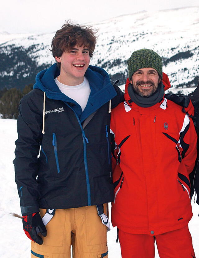  Rodolfo Sancho y su hijo Daniel. Foto: Vanity Fair<br>    