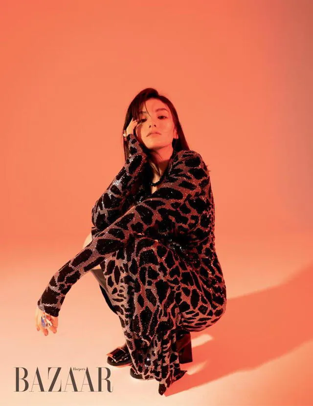 Kim Yong Ji  para la edición de setiembre 2020 de la revista Harper's BAZAAR. Crédito: HB Korea