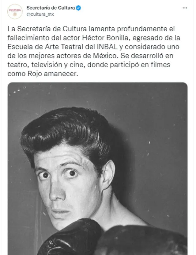 Héctor Bonilla dejó de existir a los 83 años