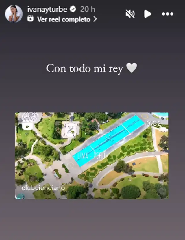 Ivana felicita a su esposo. Foto: captura/Instagram/ivanayturbe   