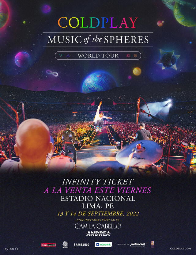 Coldplay: infinity tickets