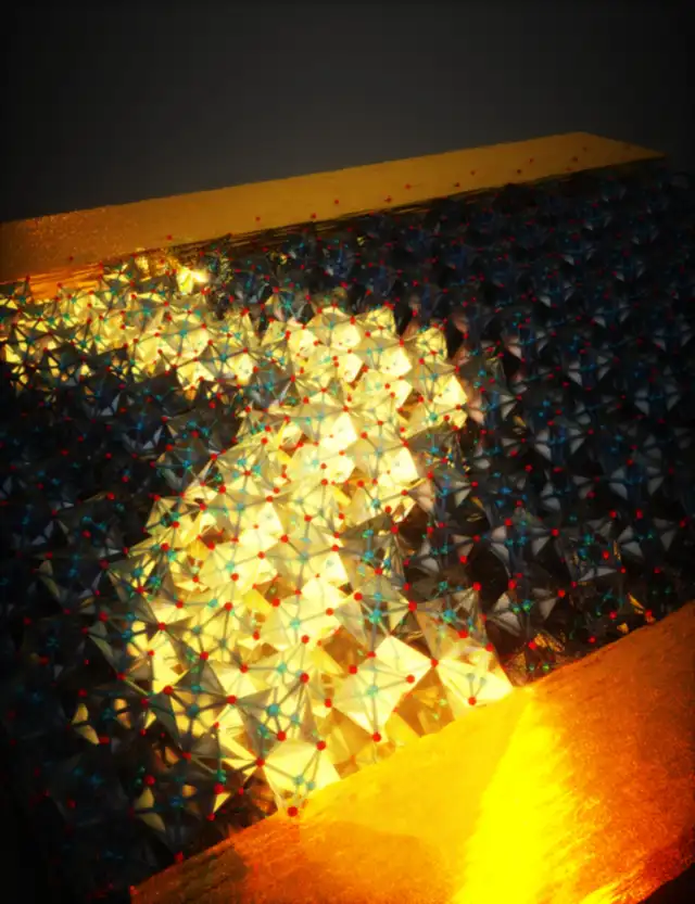 El dióxido de vanadio puede 'recordar' el historial de estímulos externos que ha recibido. Foto: PowerLab / EPFL El dióxido de vanadio puede 'recordar' el historial de estímulos externos que ha recibido. Foto: PowerLab / EPFL