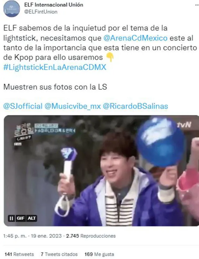 Concierto de Super Junior en México. Foto: Twitter