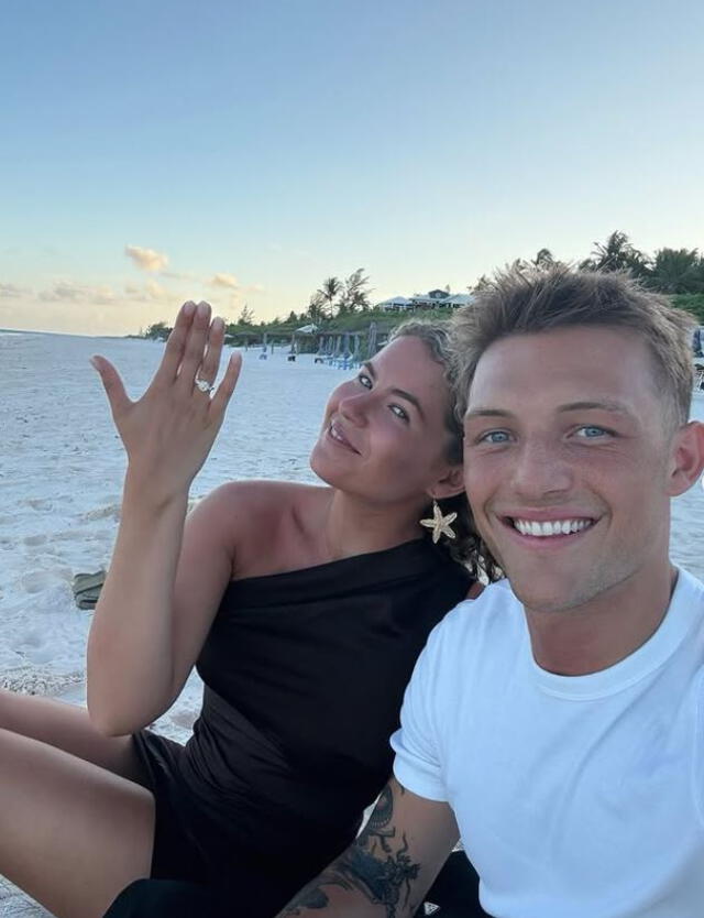 Oliver Sonne y su novia. Foto: Captura Instagram   