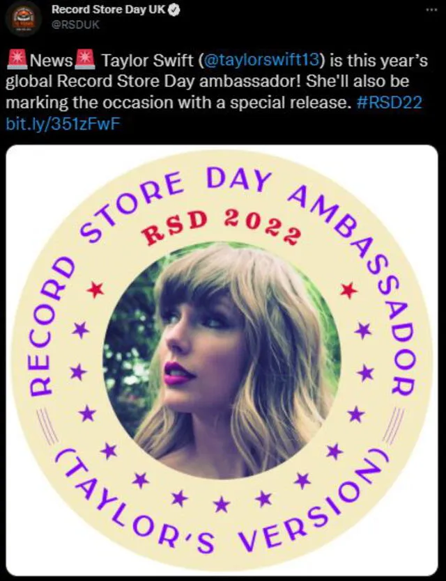 Taylor Swift es la embajadora a nivel global