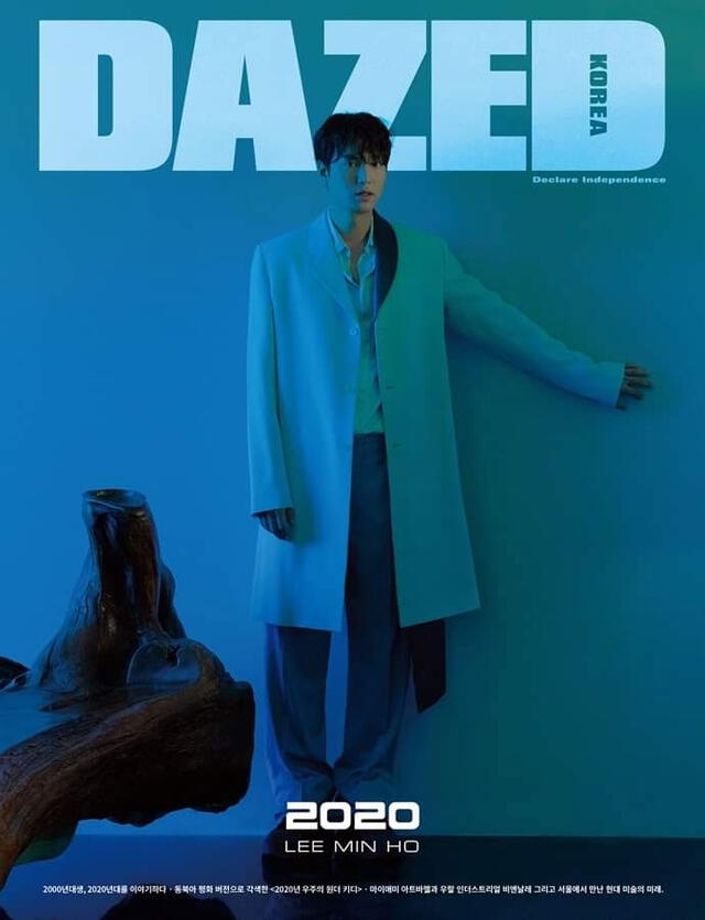 El director visual Jung Hyejin se encargó del reportaje fotográfico de Lee Min Ho para la edición de enero 2020 de Dazed Korea.