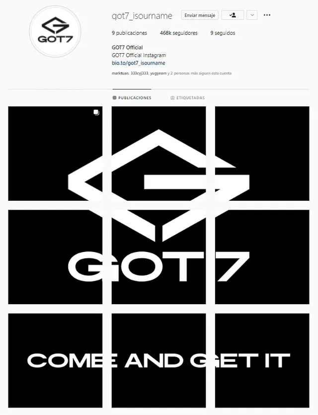 GOT7 Instagram comeback