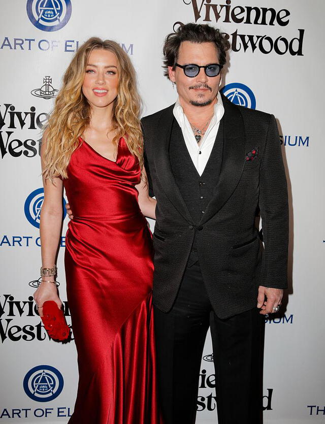 Johnny Depp junto a Amber Heard en 2016. (Foto: Getty Images)