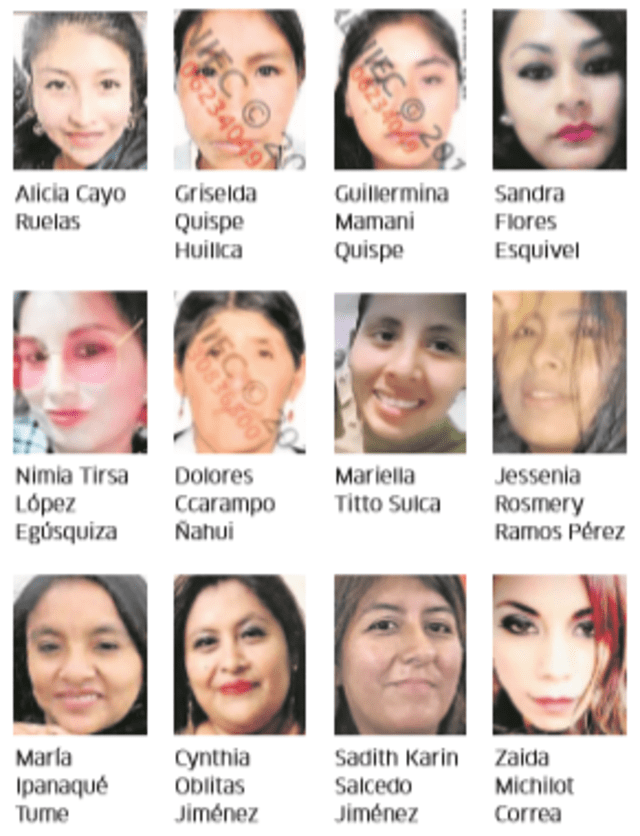 De Clorinda hasta Katty: los rostros de las 166 mujeres asesinadas este año