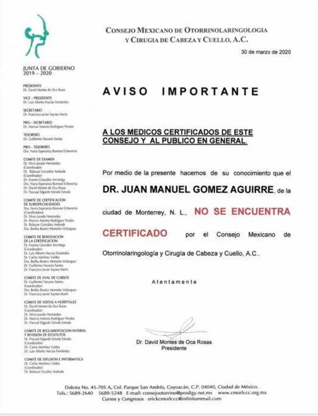 Son falsos los remedios para el COVID-19 que Andrés Hurtado presentó en su programa