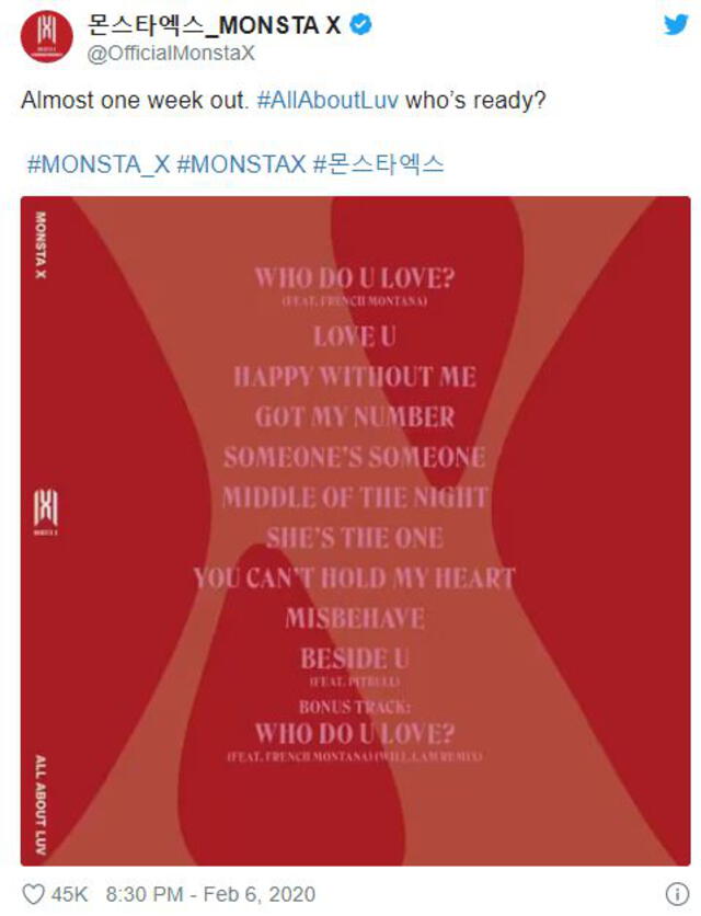 monsta x all about luv