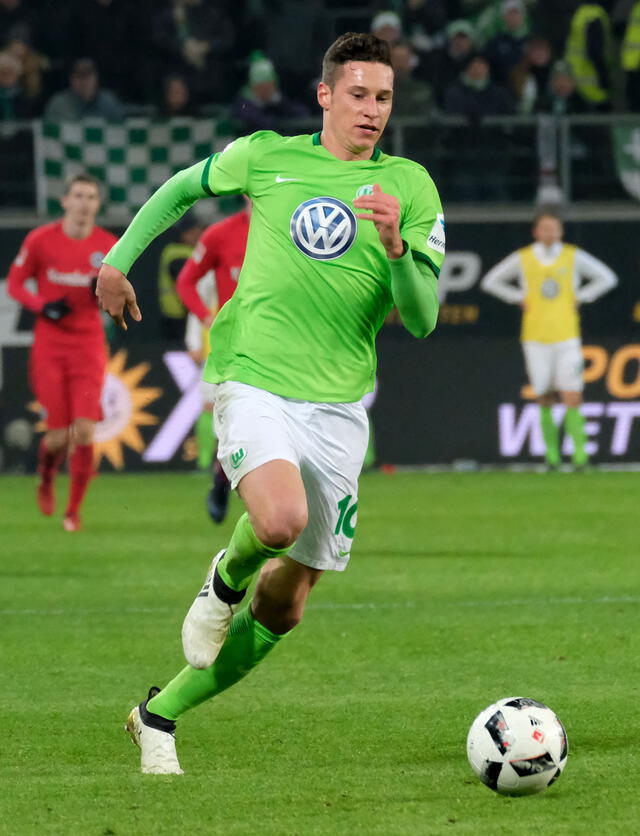 Julian Draxler en su paso por Wolfsburgo. Foto: AFP