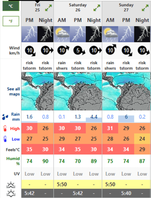  Clima HOY 26 de octubre en la ciudad de Nueva York. Foto: Weather Forecast   