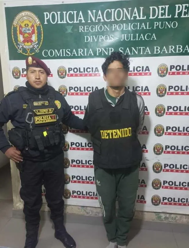 Criminal fue capturado. Foto: Cinthia Alvarez Criminal fue capturado. Foto: Cinthia Alvarez
