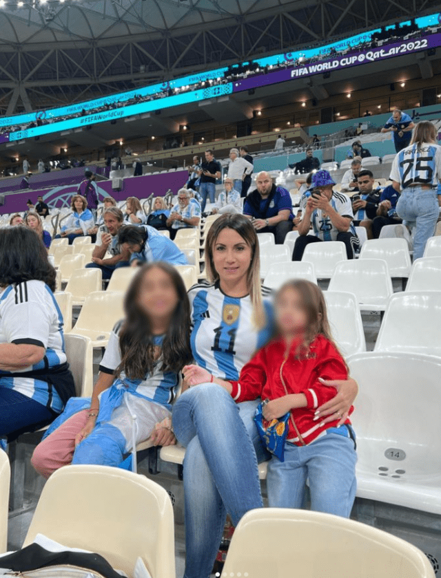 La familia de Ángel Di María ha sido su amuleto de buena suerte en Qatar 2022.