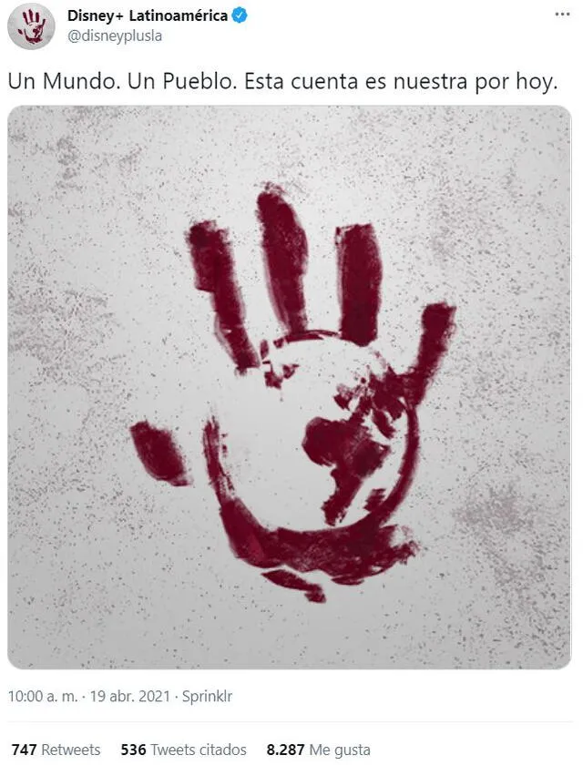 Flagh-Smasher llegó a las redes sociales de Disney. Foto: Twitter/Disney Plus Flagh-Smasher llegó a las redes sociales de Disney. Foto: Twitter/Disney Plus