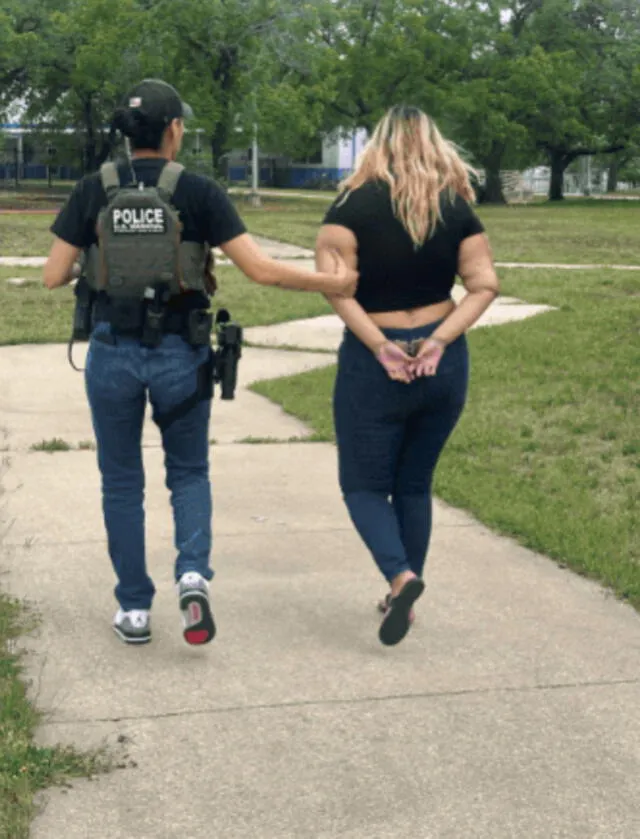 Virginia Gonzales había sido arrestada por posesión de marihuana. | Departamento de Policía de Austin. Virginia Gonzales había sido arrestada por posesión de marihuana. | Departamento de Policía de Austin.