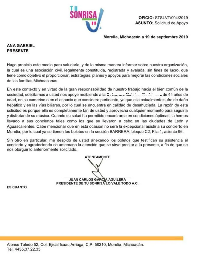 Ana Gabriel se niega a recibir a seguidora con enfermedad terminal