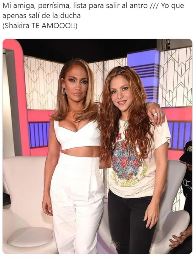 Shakira y Jennifer Lopez (Twitter)