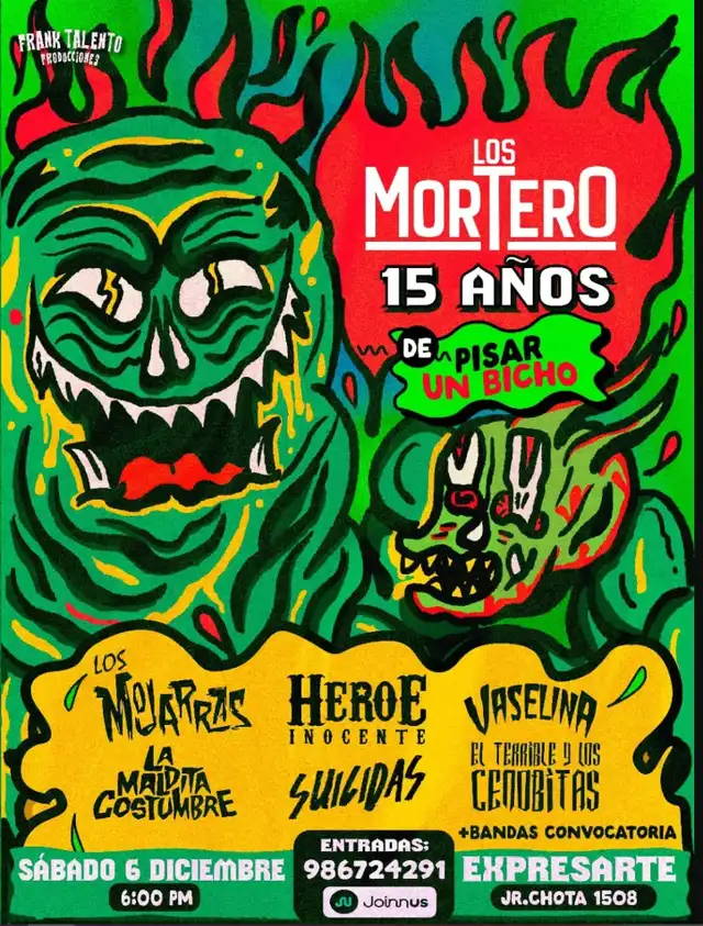 Los mortero celebran 15 años de 'Pisar un bicho' Los mortero celebran 15 años de 'Pisar un bicho'