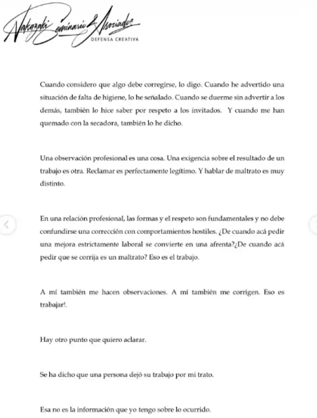 Alvina Ruiz desmiente haber maltratado a maquilladoras.